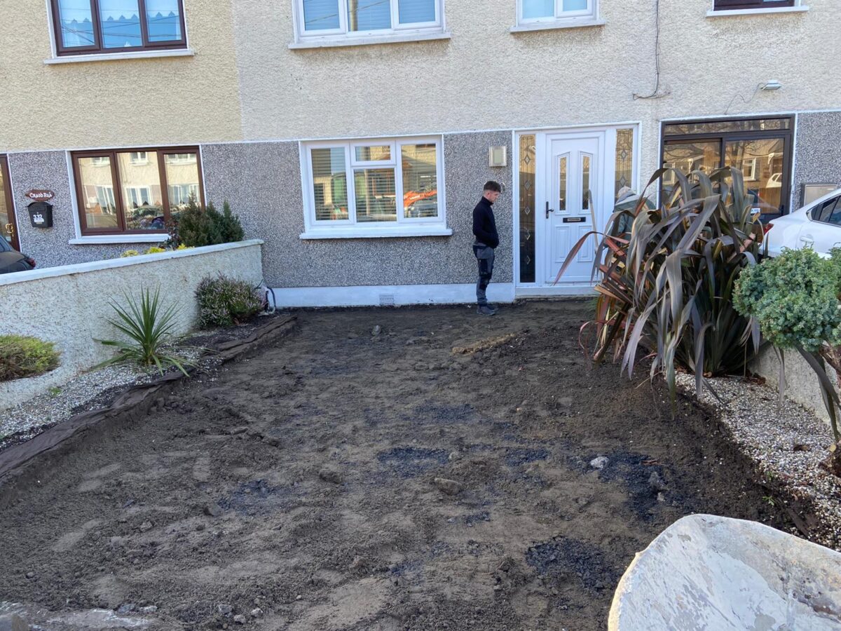 New Patterned Concrete Driveway in Dublin