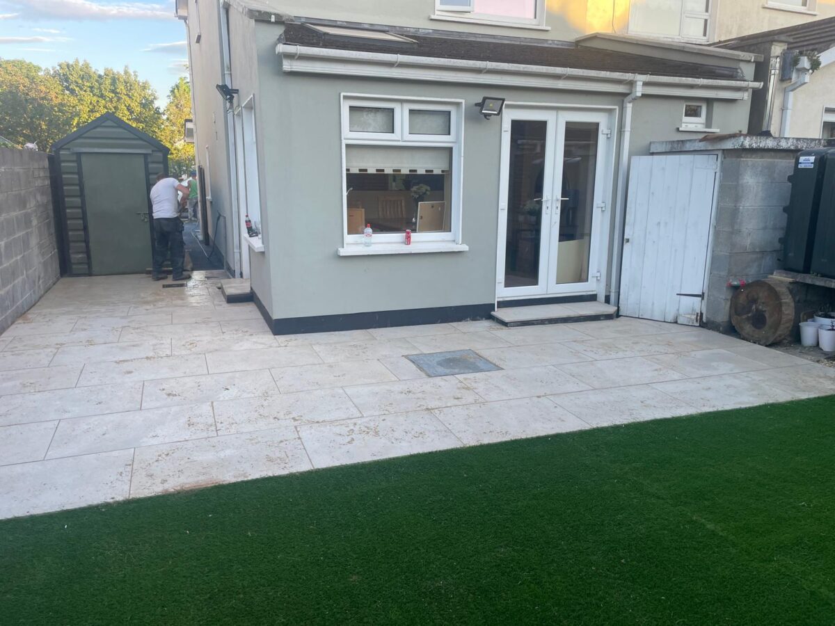 Porcelain Patio Installation in Swords, Dublin